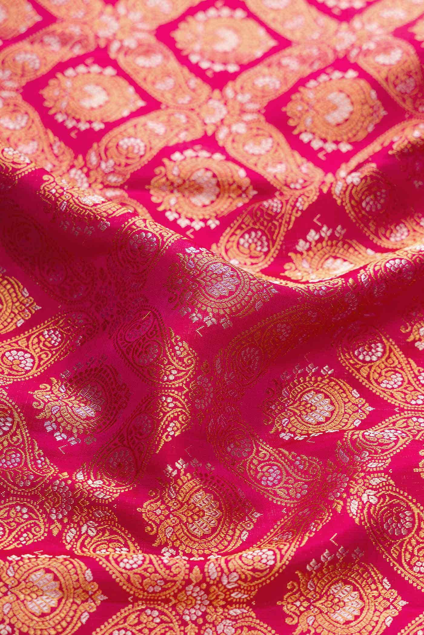Rani Pink Dual Tone Kanchipuram Silk Saree
