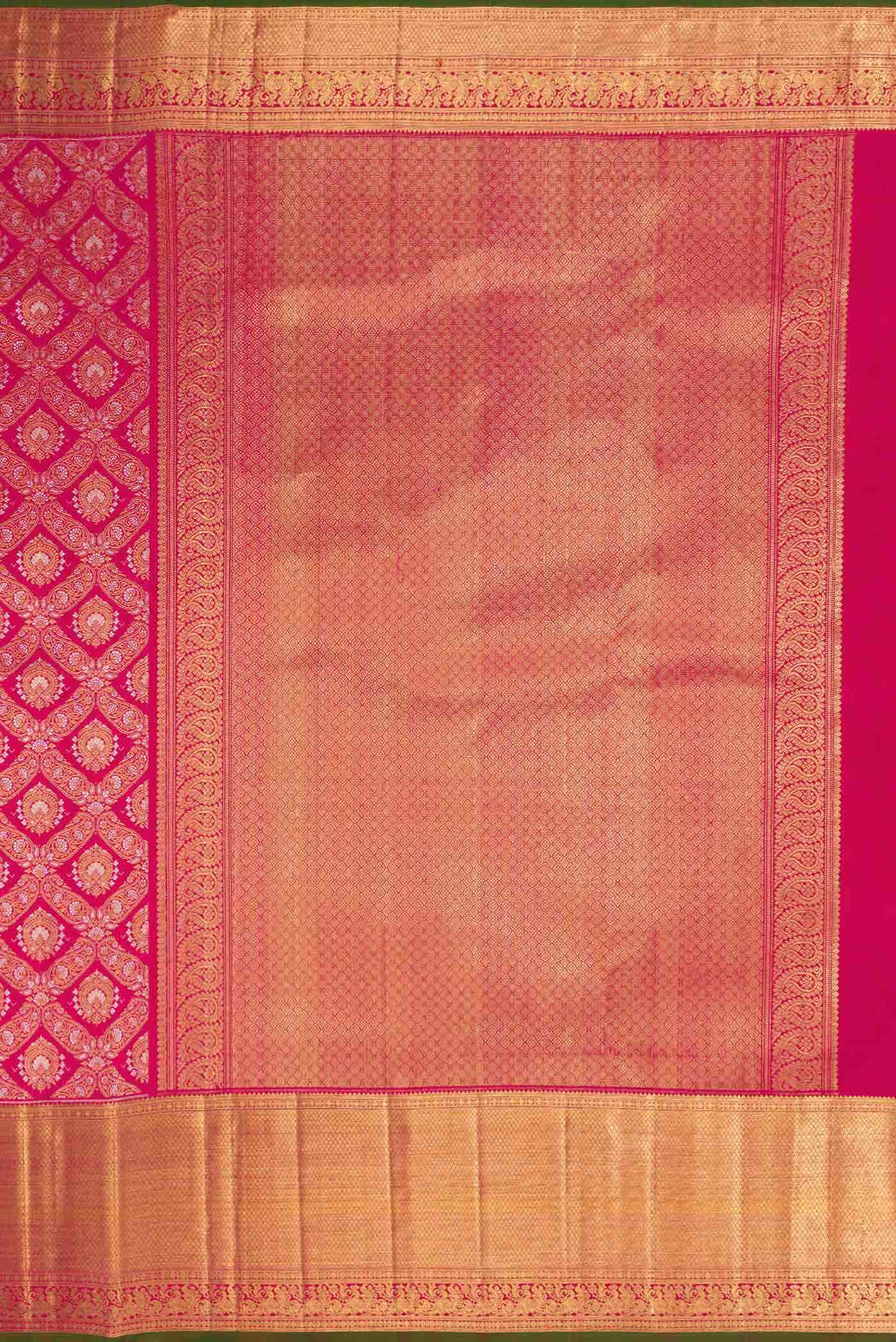 Rani Pink Dual Tone Kanchipuram Silk Saree