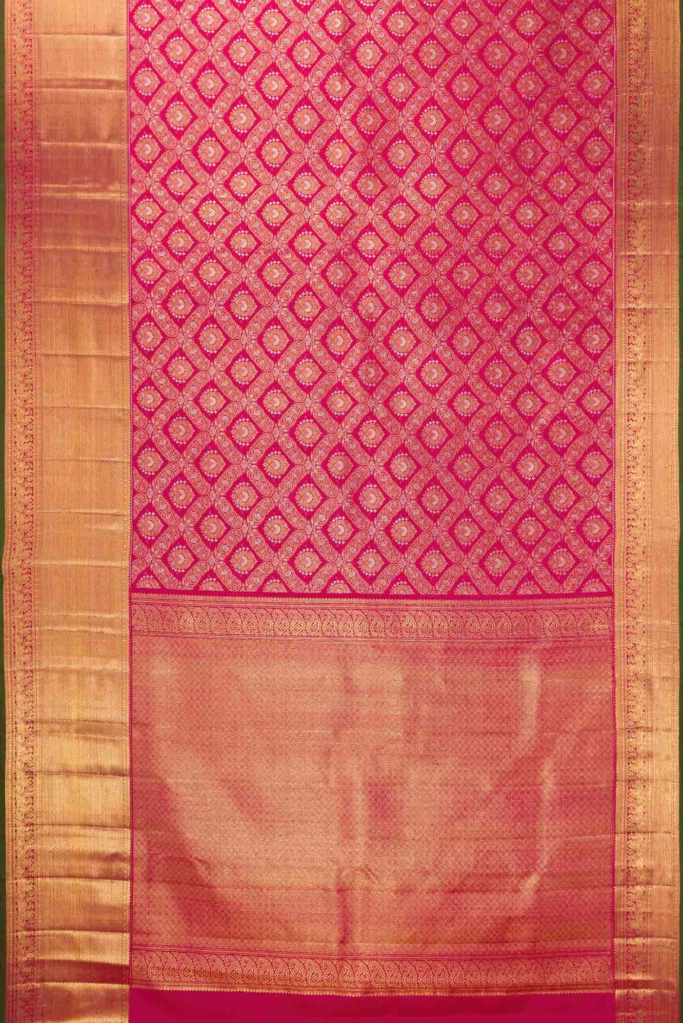 Rani Pink Dual Tone Kanchipuram Silk Saree