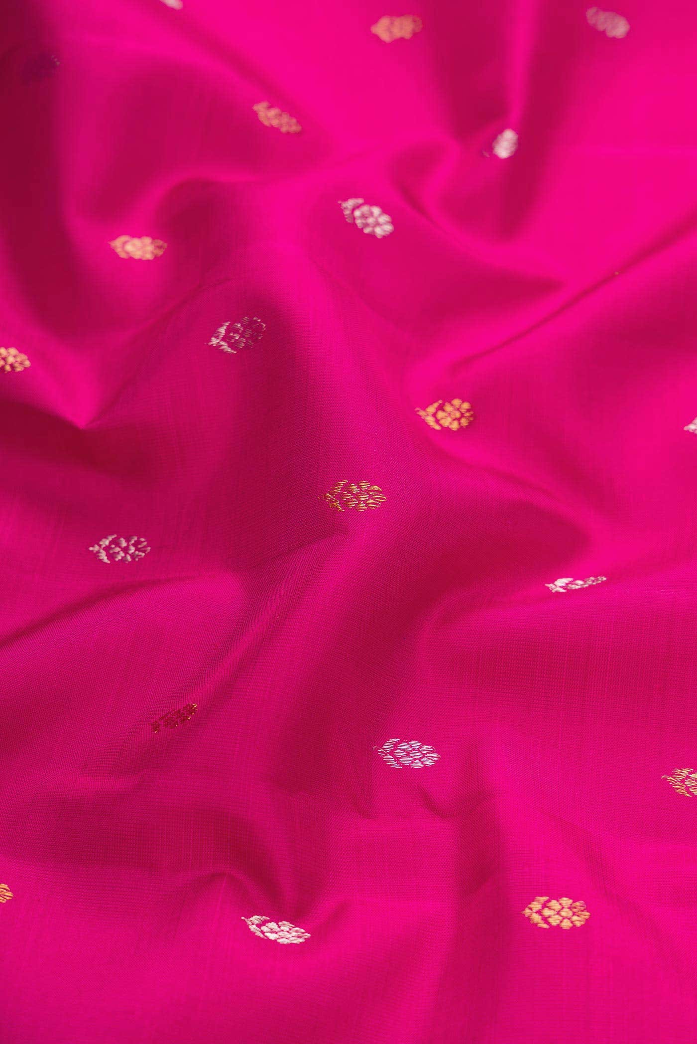 Pink Dual Tone Kanchipuram Silk Saree