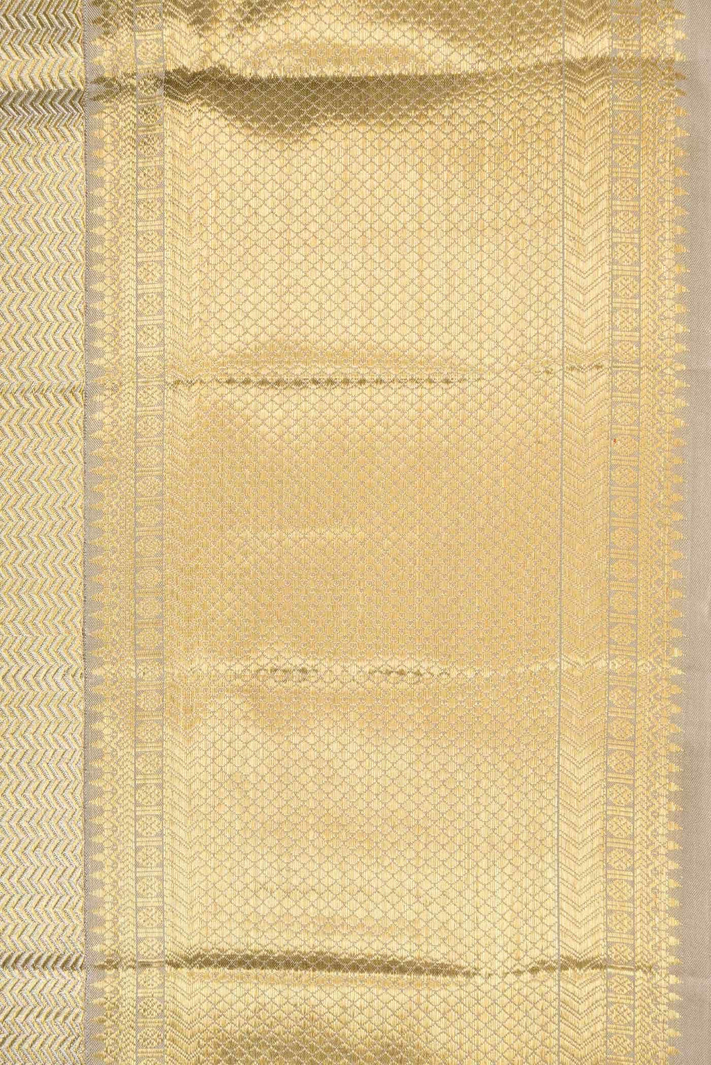Gold Dual Tone Kanchipuram Tissue Silk Saree