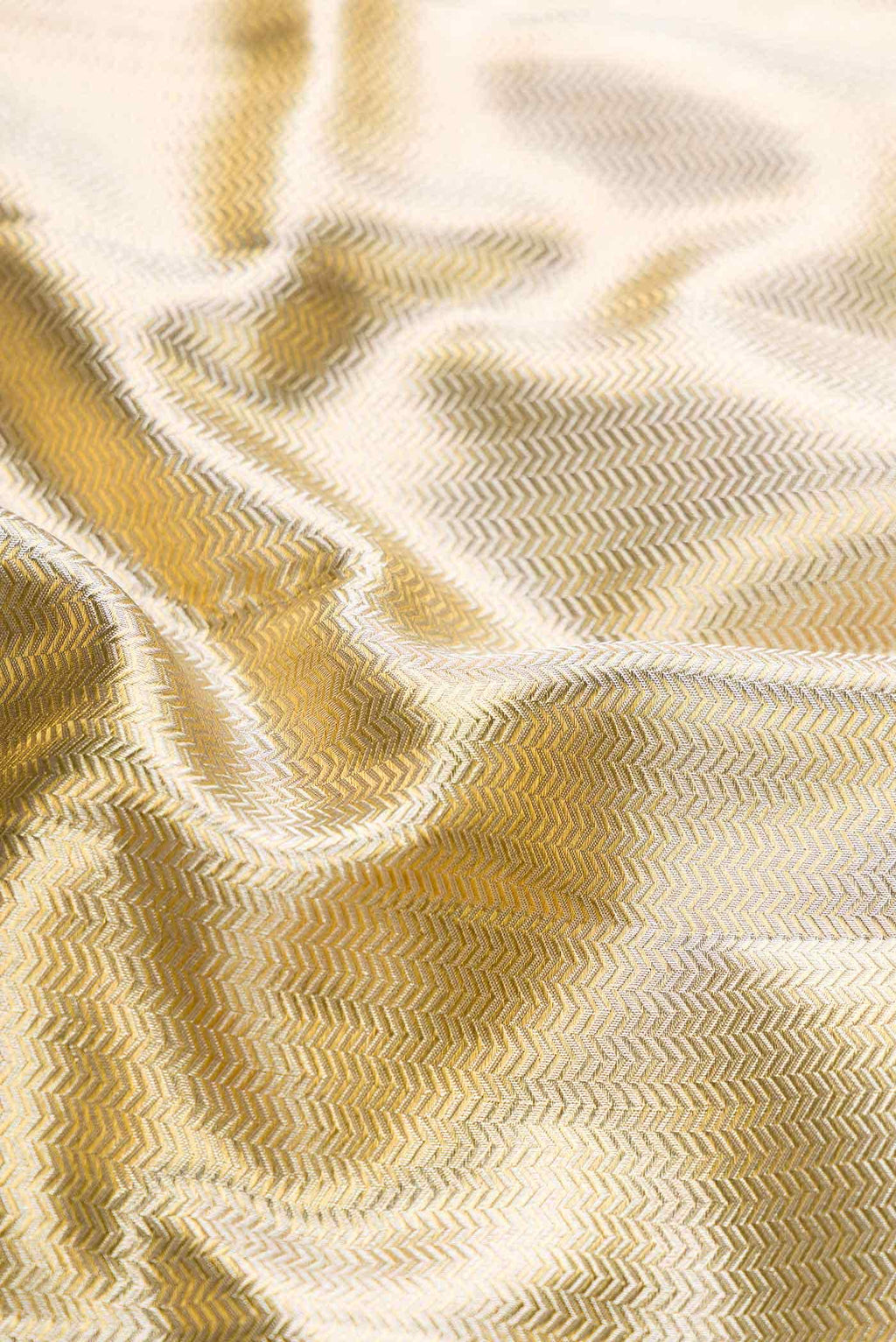 Gold Dual Tone Kanchipuram Tissue Silk Saree