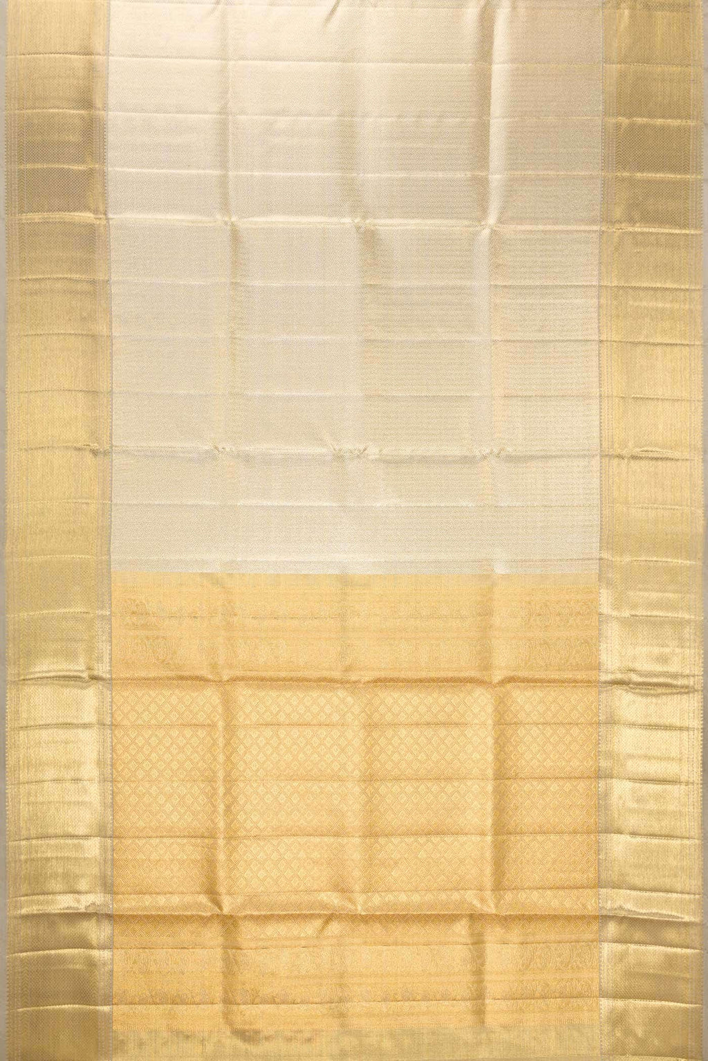 Gold Dual Tone Kanchipuram Tissue Silk Saree