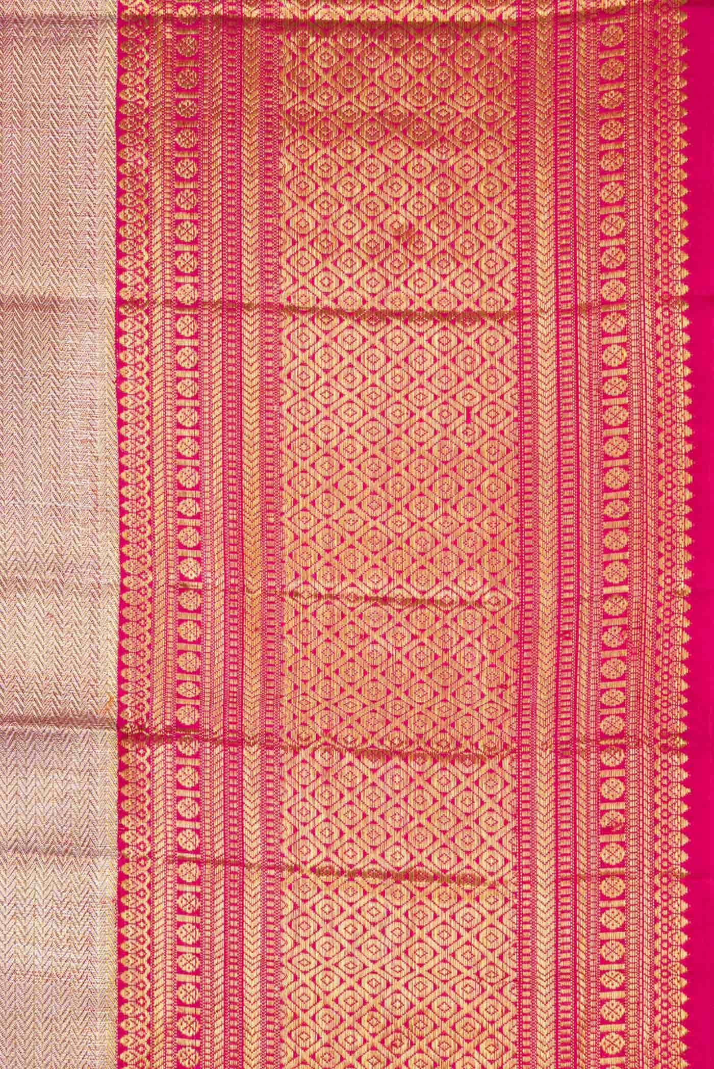 Gold Dual Tone Kanchipuram Tissue Silk Saree
