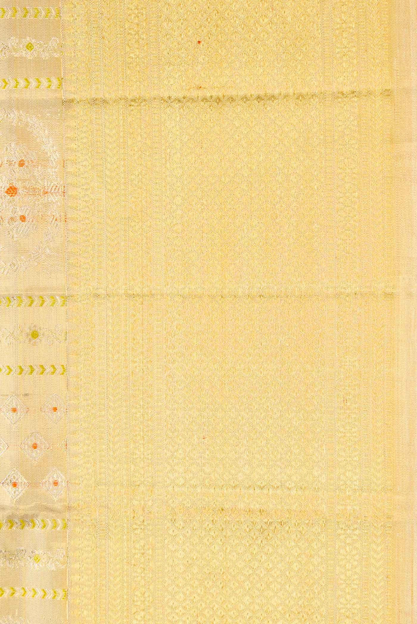 Gold Dual Tone Kanchipuram Tissue Silk Saree