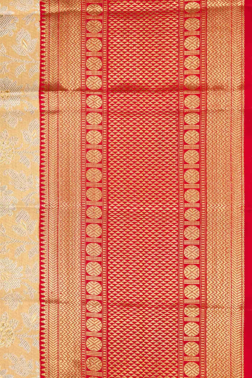 Sandal Dual Tone Kanchipuram Tissue Silk Saree