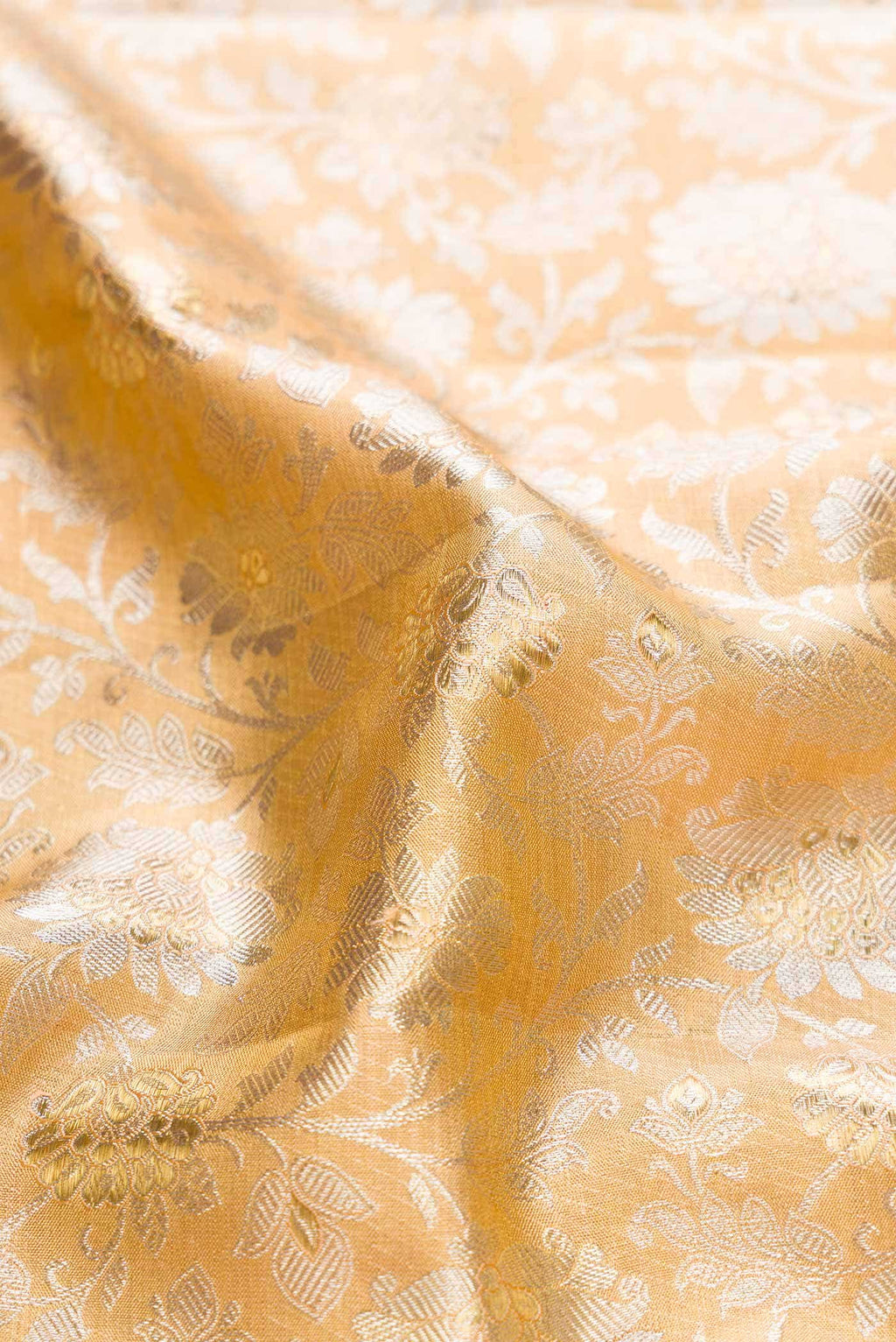 Sandal Dual Tone Kanchipuram Tissue Silk Saree