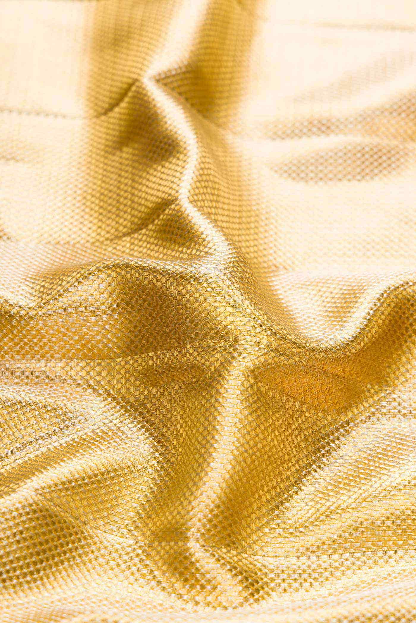 Gold Dual Tone Kanchipuram Tissue Silk Saree