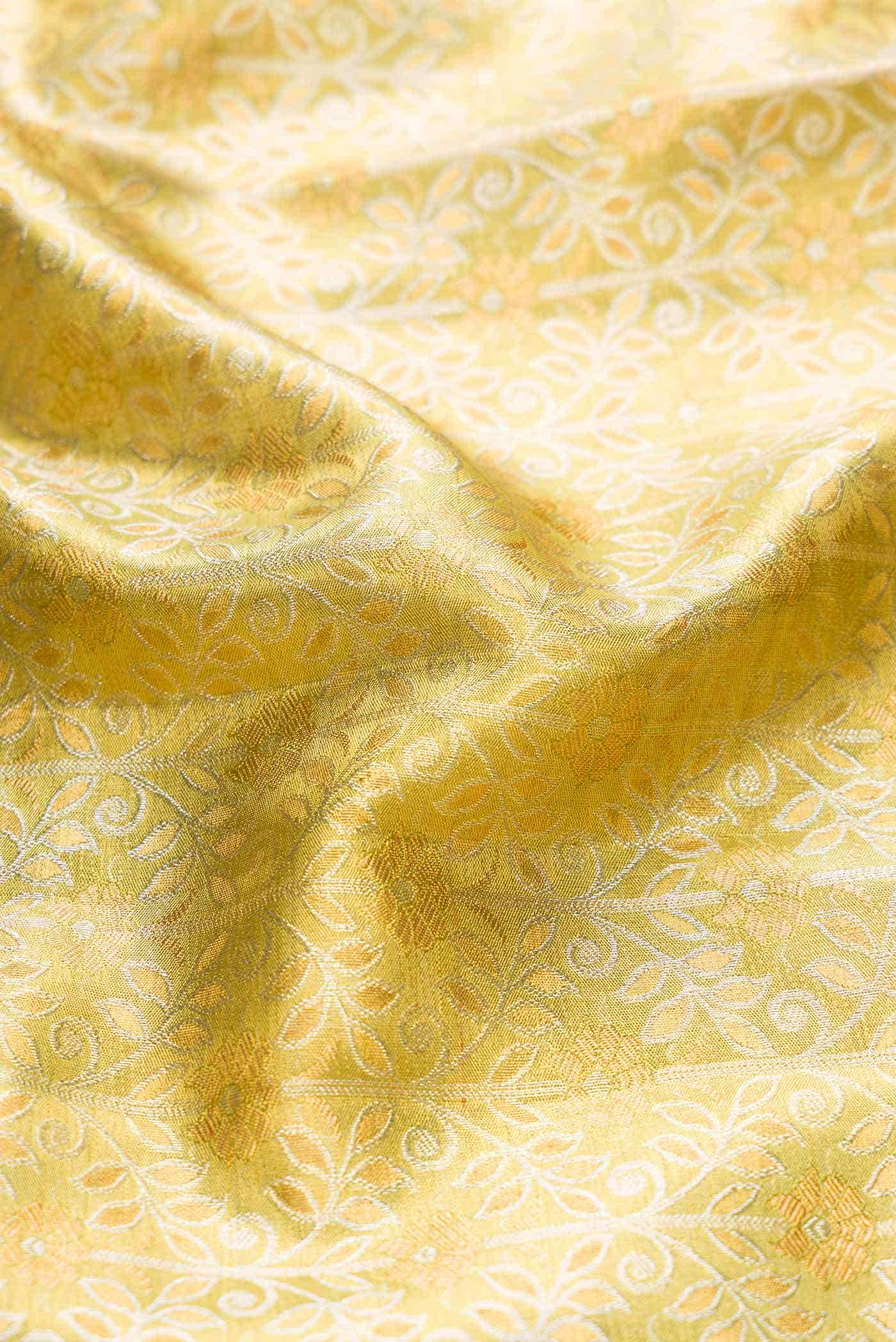 Green Dual Tone Kanchipuram Tissue Silk Saree