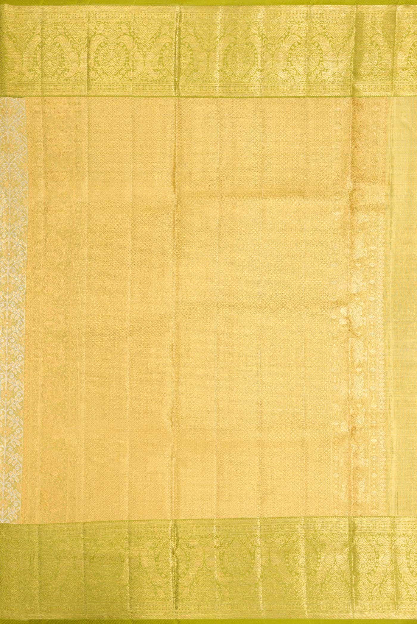 Green Dual Tone Kanchipuram Tissue Silk Saree