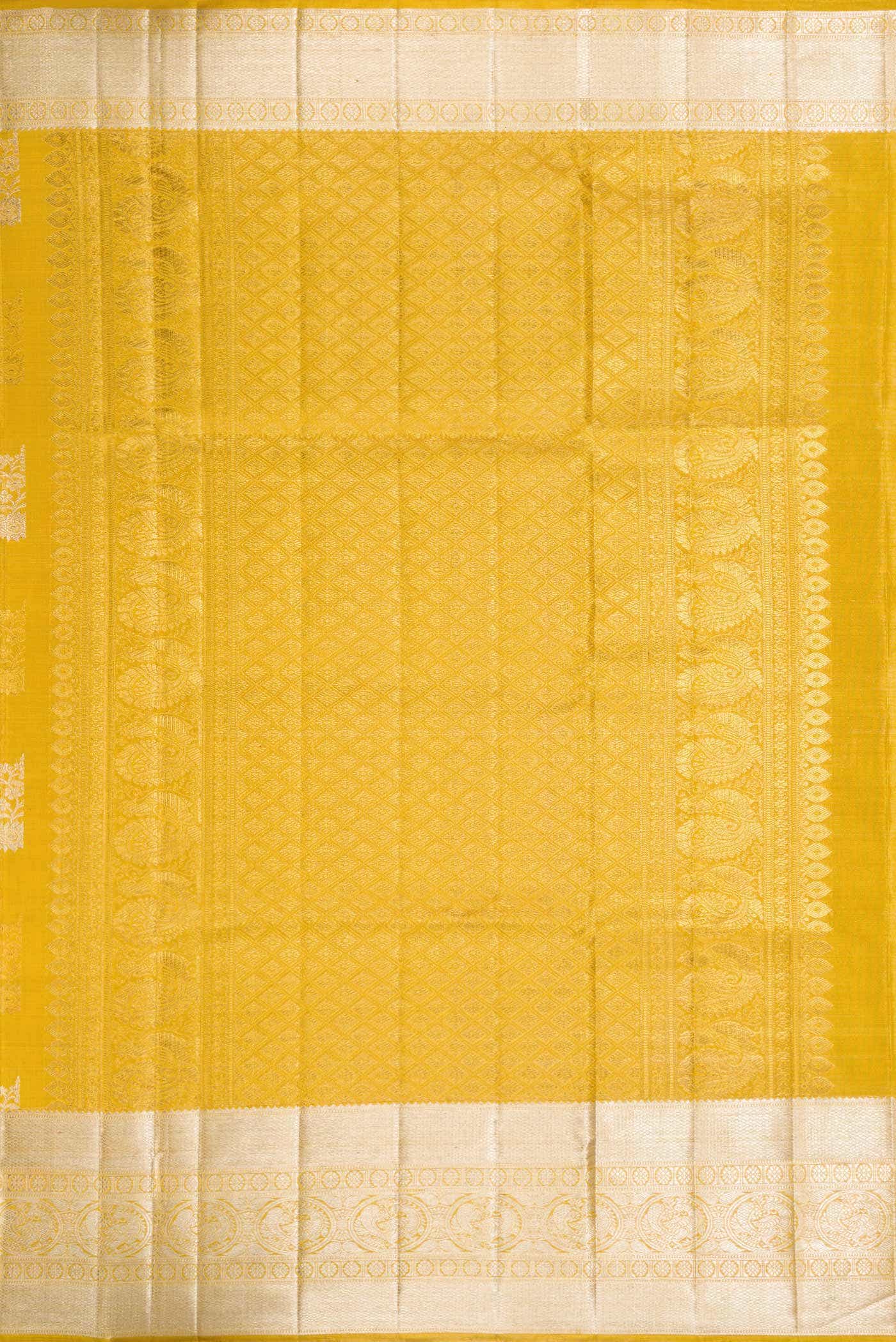 Gold Dual Tone Kanchipuram Tissue Silk Saree