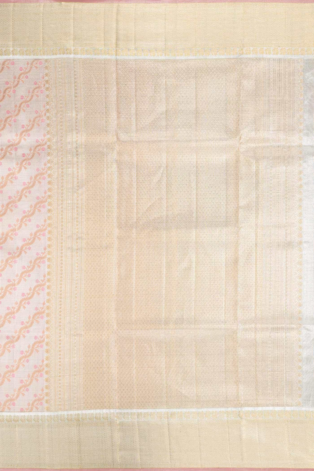 Rose Gold Kanchipuram Tissue Silk Saree