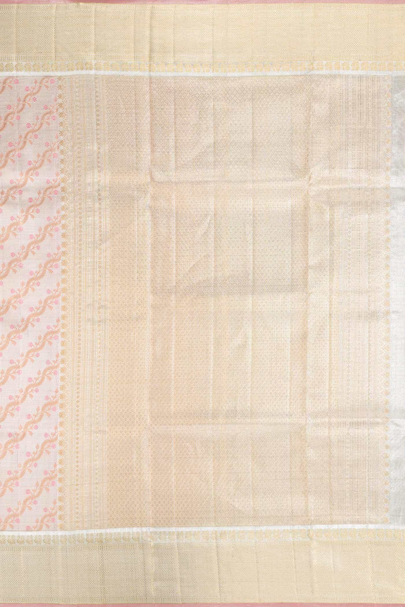 Rose Gold Kanchipuram Tissue Silk Saree