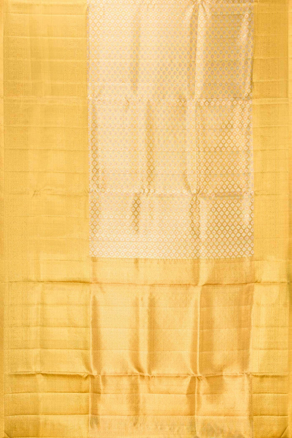 Gold Dual Tone Kanchipuram Tissue Silk Saree