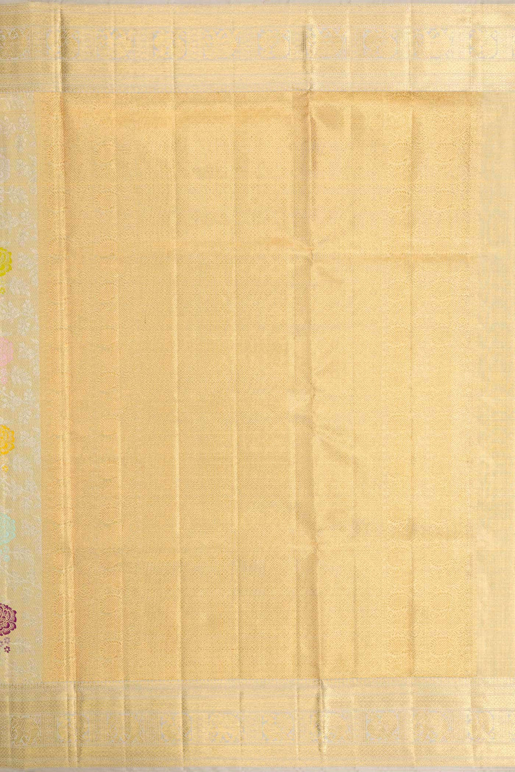 Light Green Dual Tone Kanchipuram Tissue Silk Saree