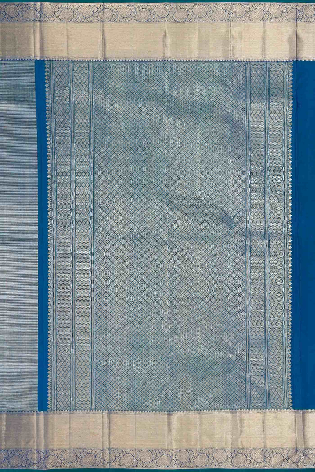 Peacock Blue Dual Tone Kanchipuram Silk Saree