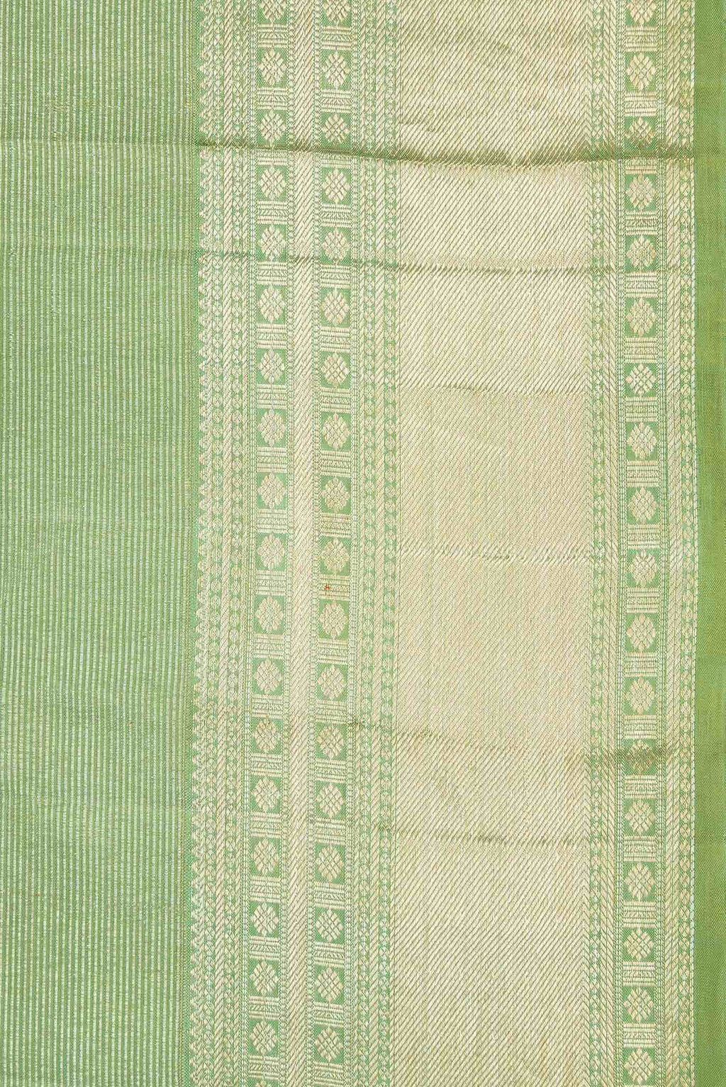 Green Dual Tone Kanchipuram Silk Saree