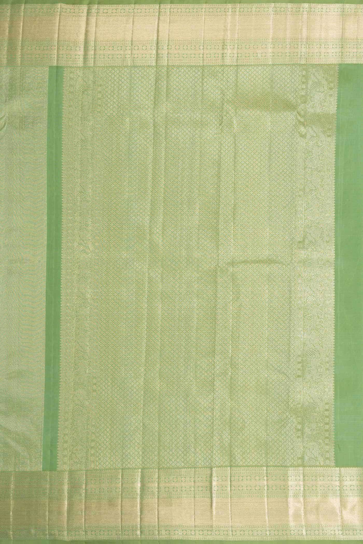 Green Dual Tone Kanchipuram Silk Saree