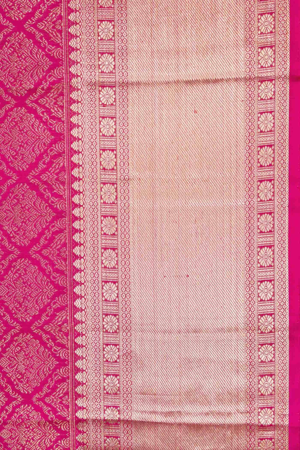 Pink Dual Tone Kanchipuram Silk Saree