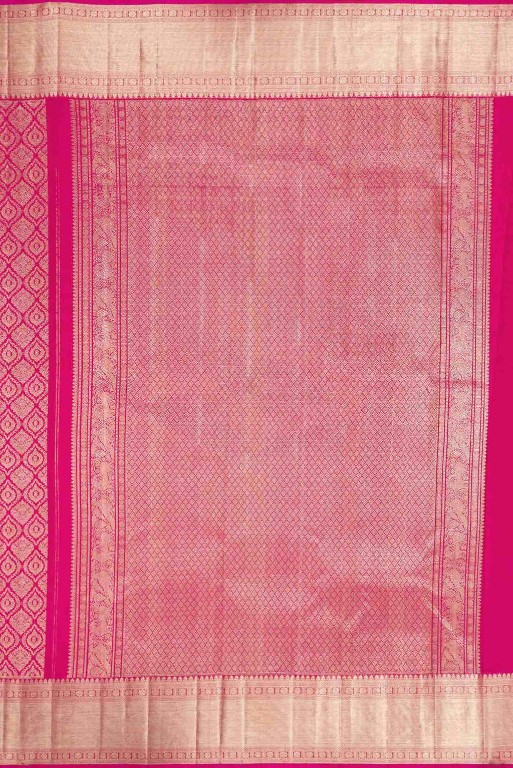 Pink Dual Tone Kanchipuram Silk Saree
