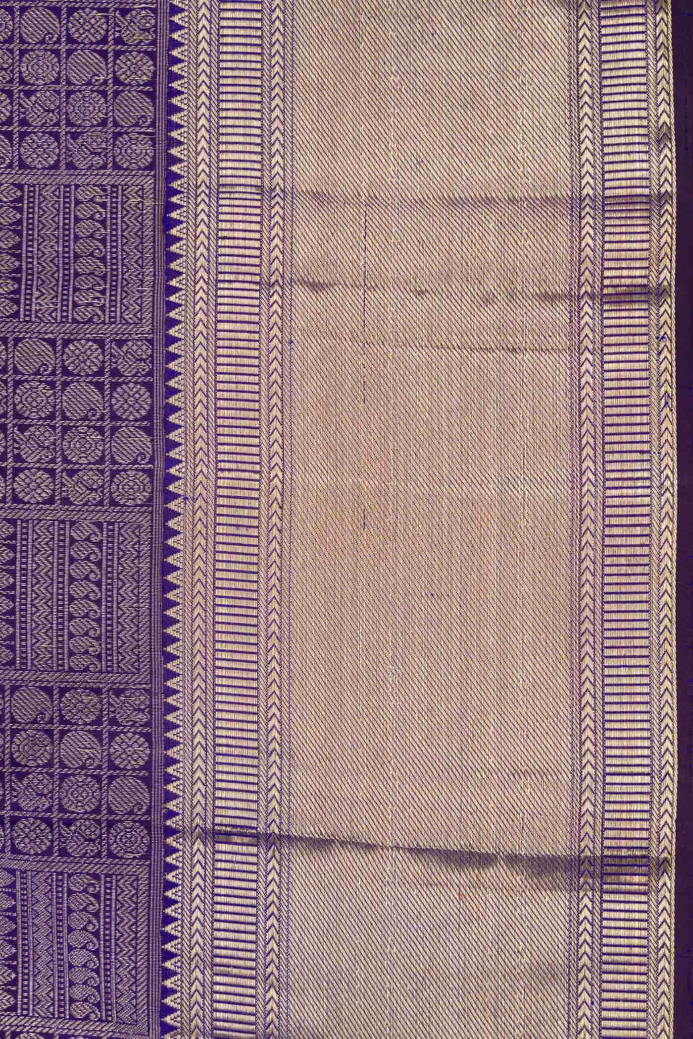 Royal Blue Dual Tone Kanchipuram Silk Saree