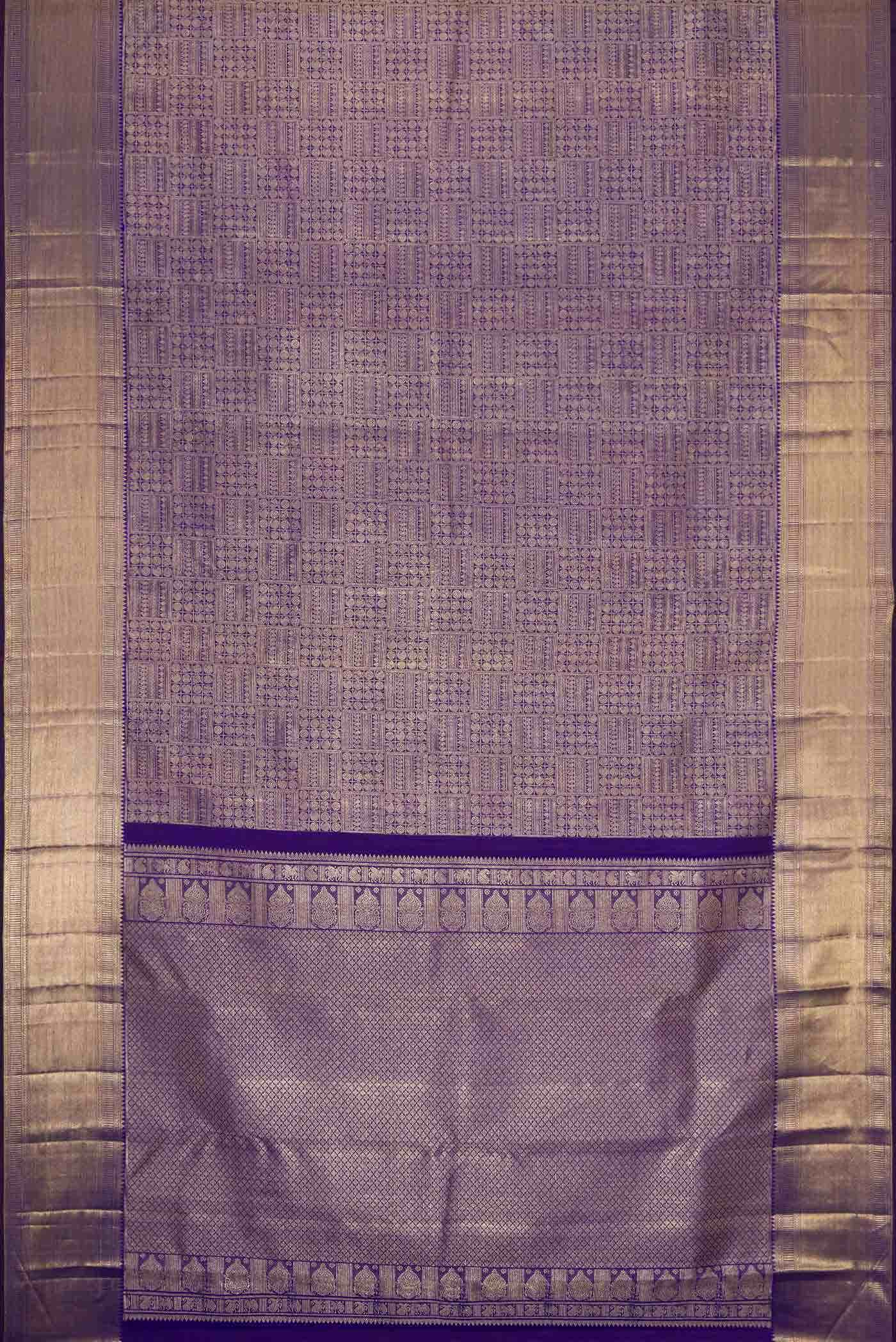 Royal Blue Dual Tone Kanchipuram Silk Saree