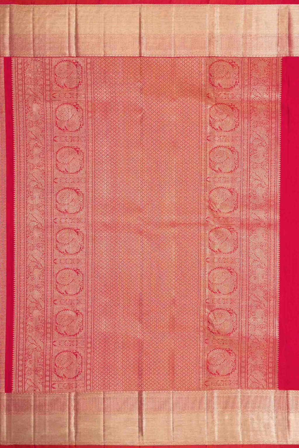 Pink Dual Tone Kanchipuram Silk Saree