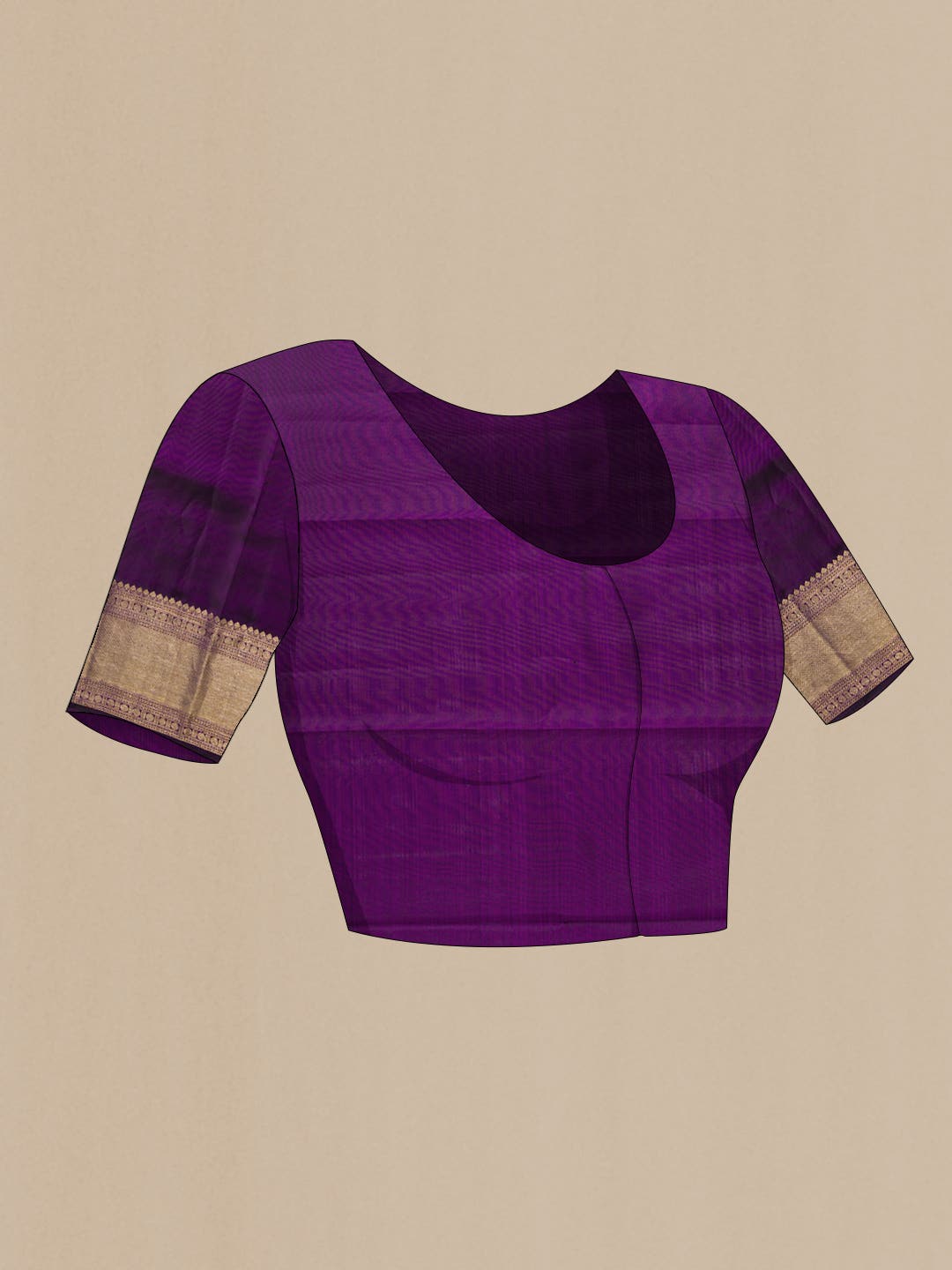 Purple Dual Tone Kanchipuram Silk Saree