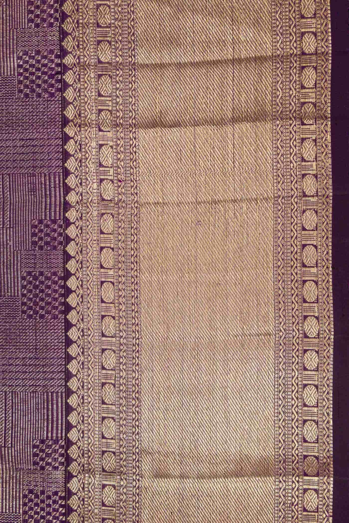 Purple Dual Tone Kanchipuram Silk Saree
