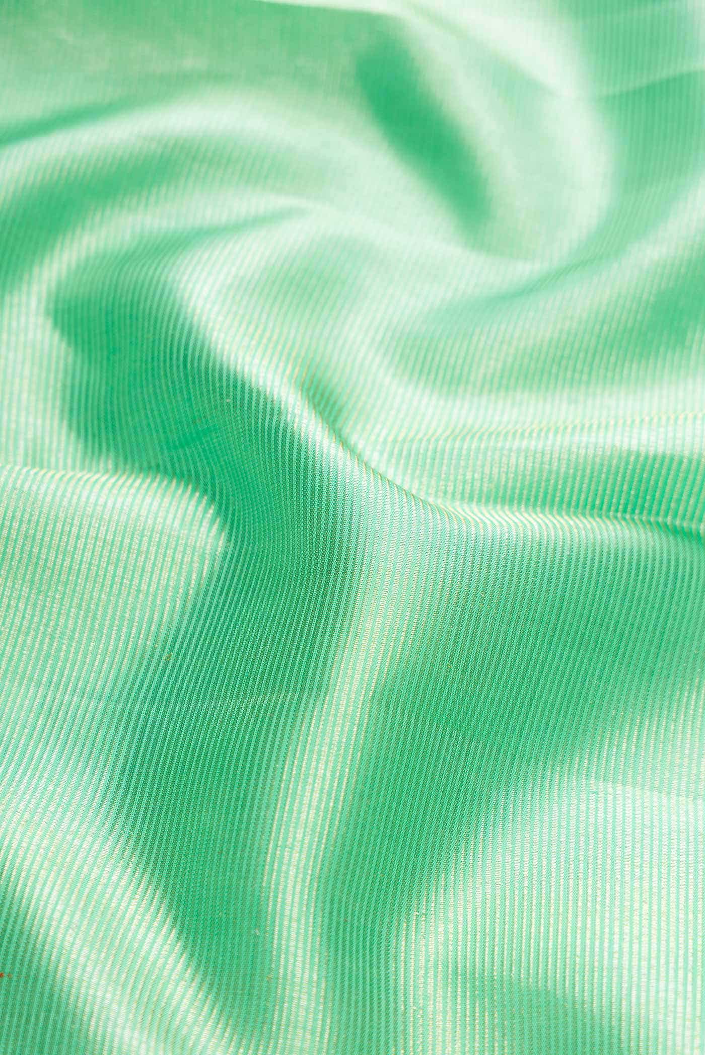 Sea Green Dual Tone Kanchipuram Silk Saree