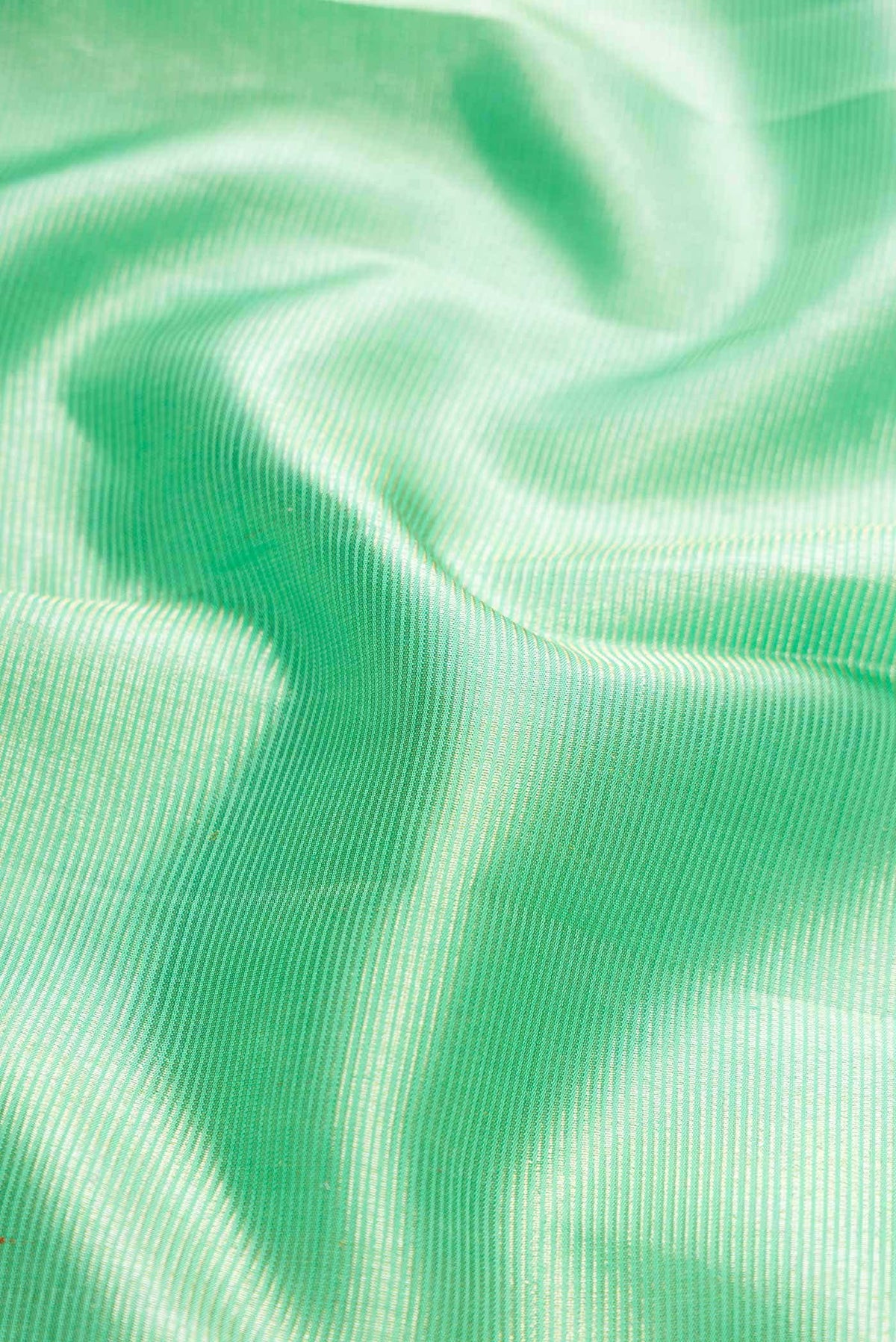 Sea Green Dual Tone Kanchipuram Silk Saree