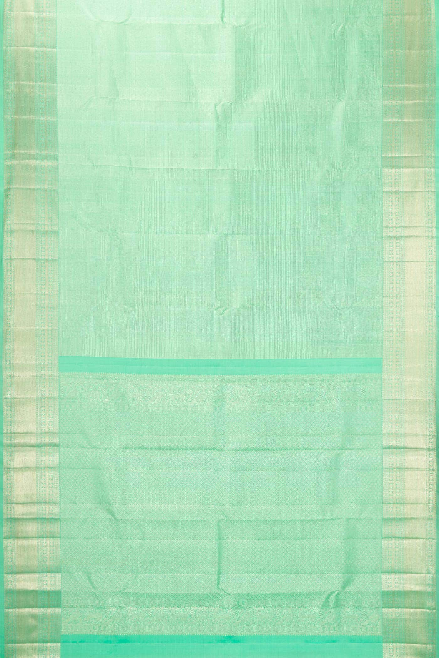Sea Green Dual Tone Kanchipuram Silk Saree