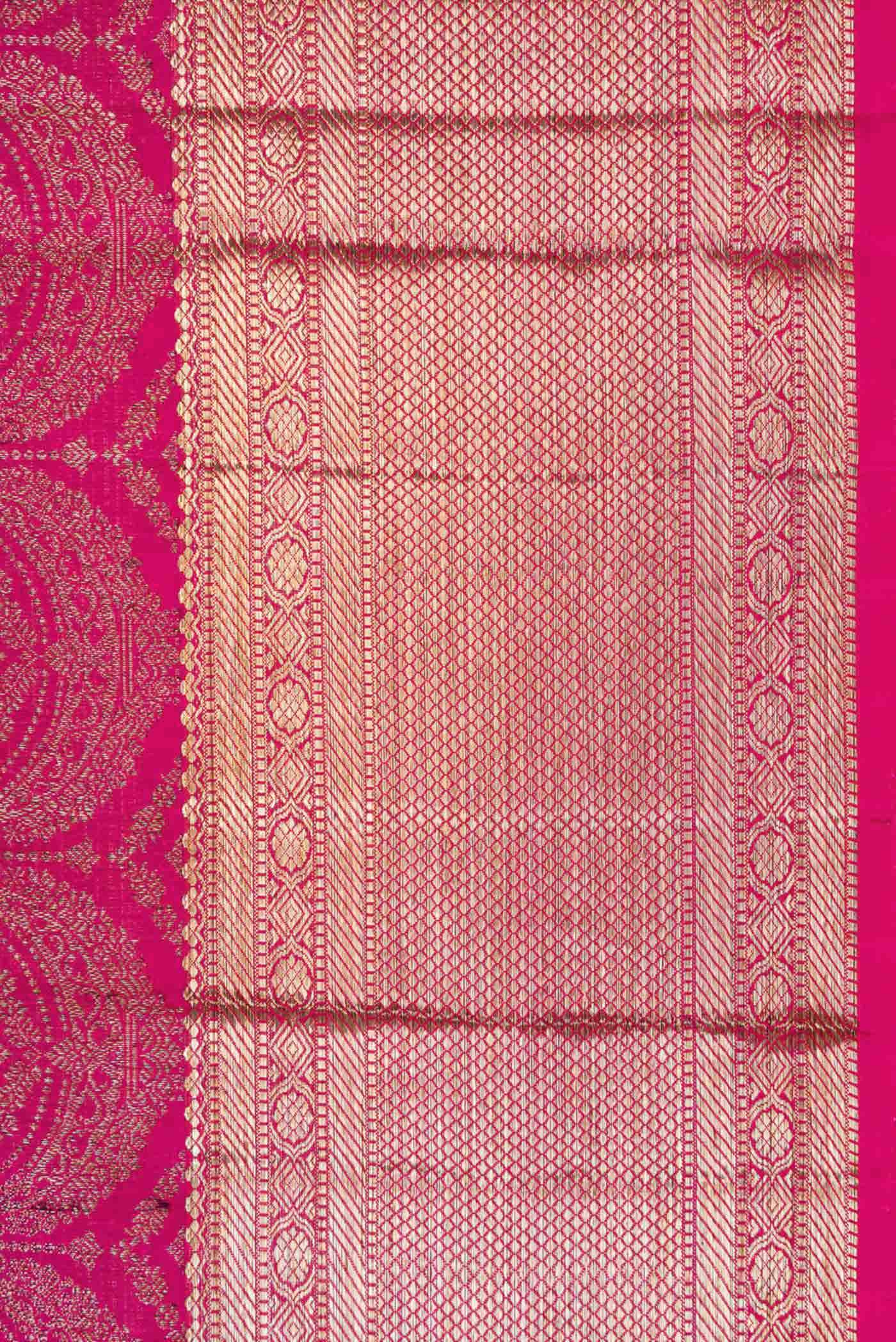 Pink Dual Tone Kanchipuram Silk Saree