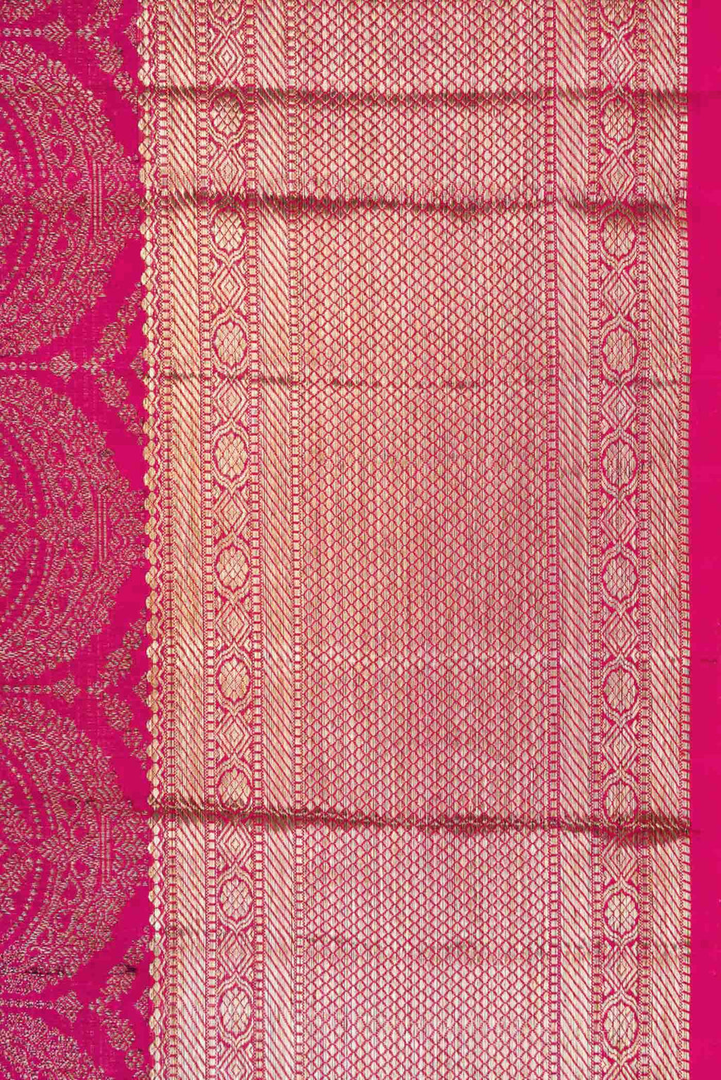 Pink Dual Tone Kanchipuram Silk Saree