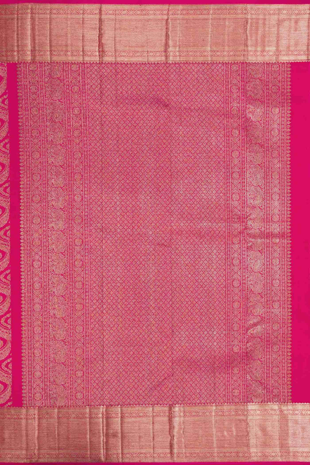 Pink Dual Tone Kanchipuram Silk Saree