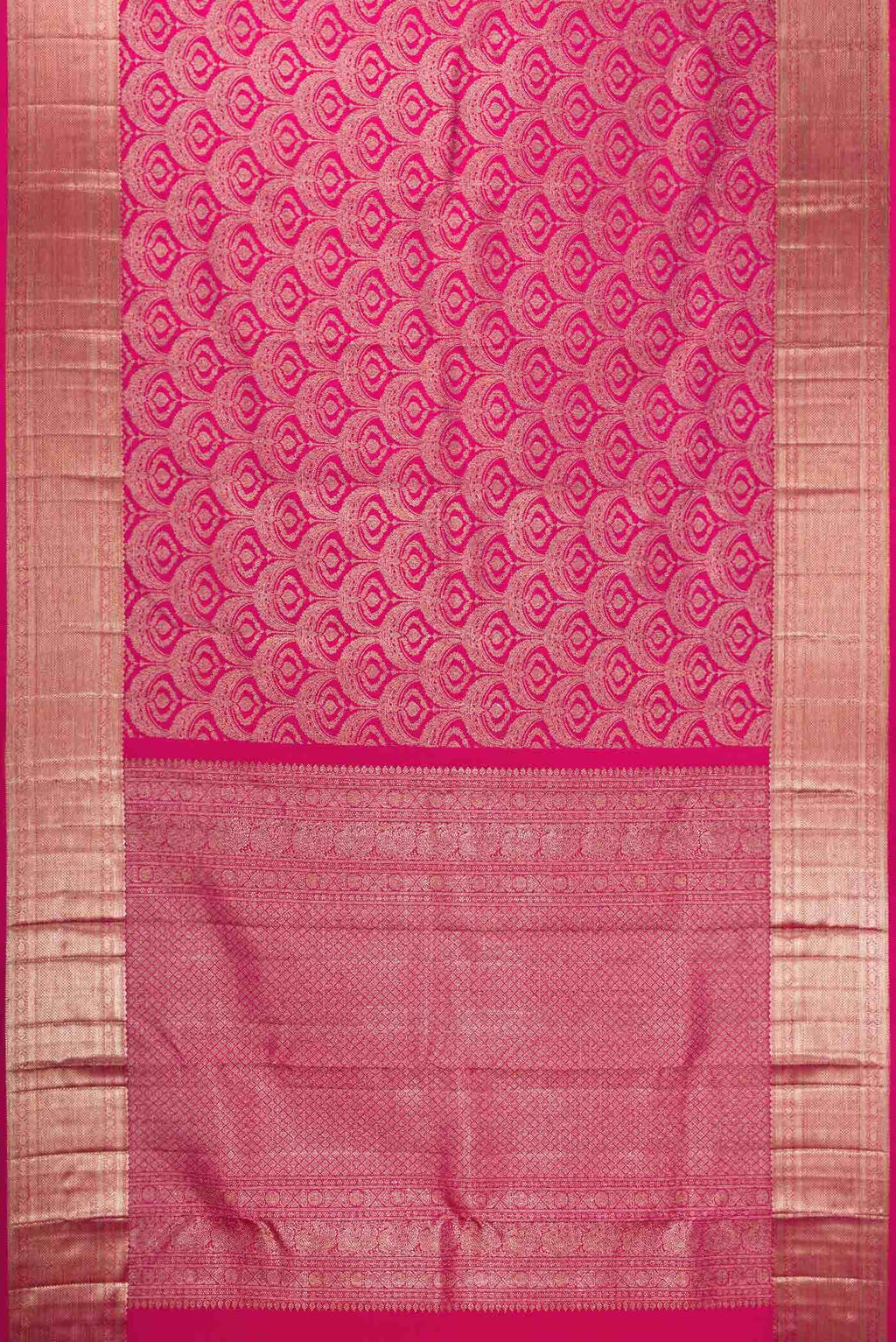 Pink Dual Tone Kanchipuram Silk Saree