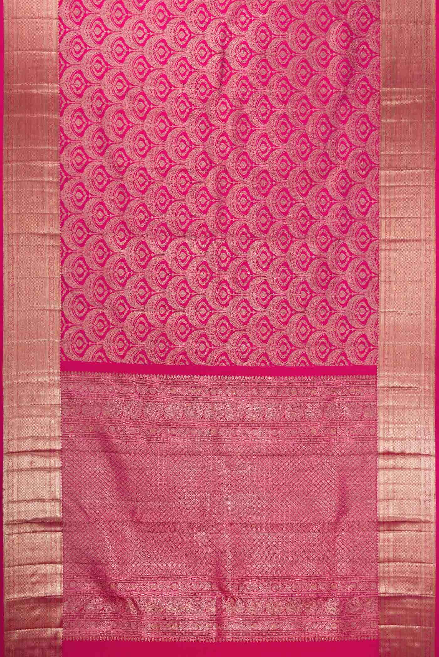 Pink Dual Tone Kanchipuram Silk Saree