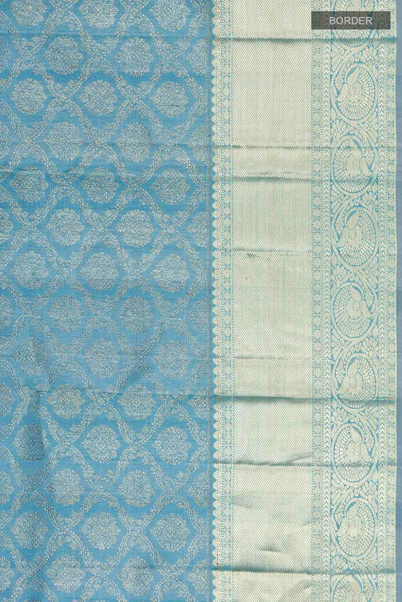 Blue Kanchipuram Silk Saree
