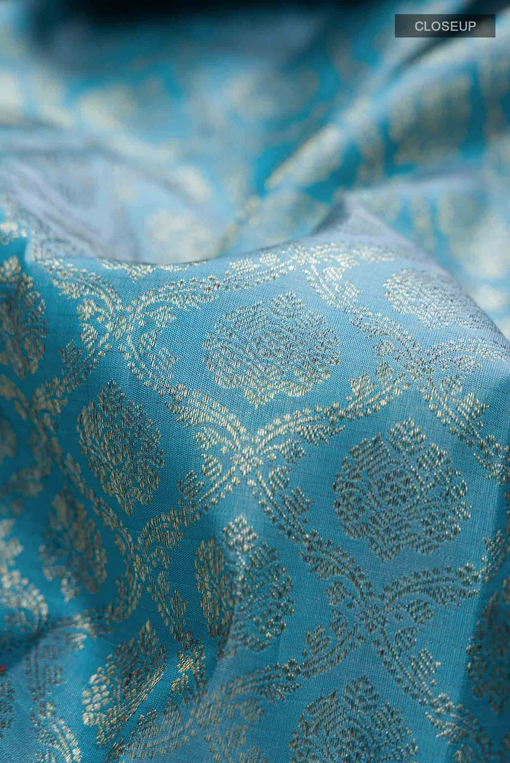 Blue Kanchipuram Silk Saree