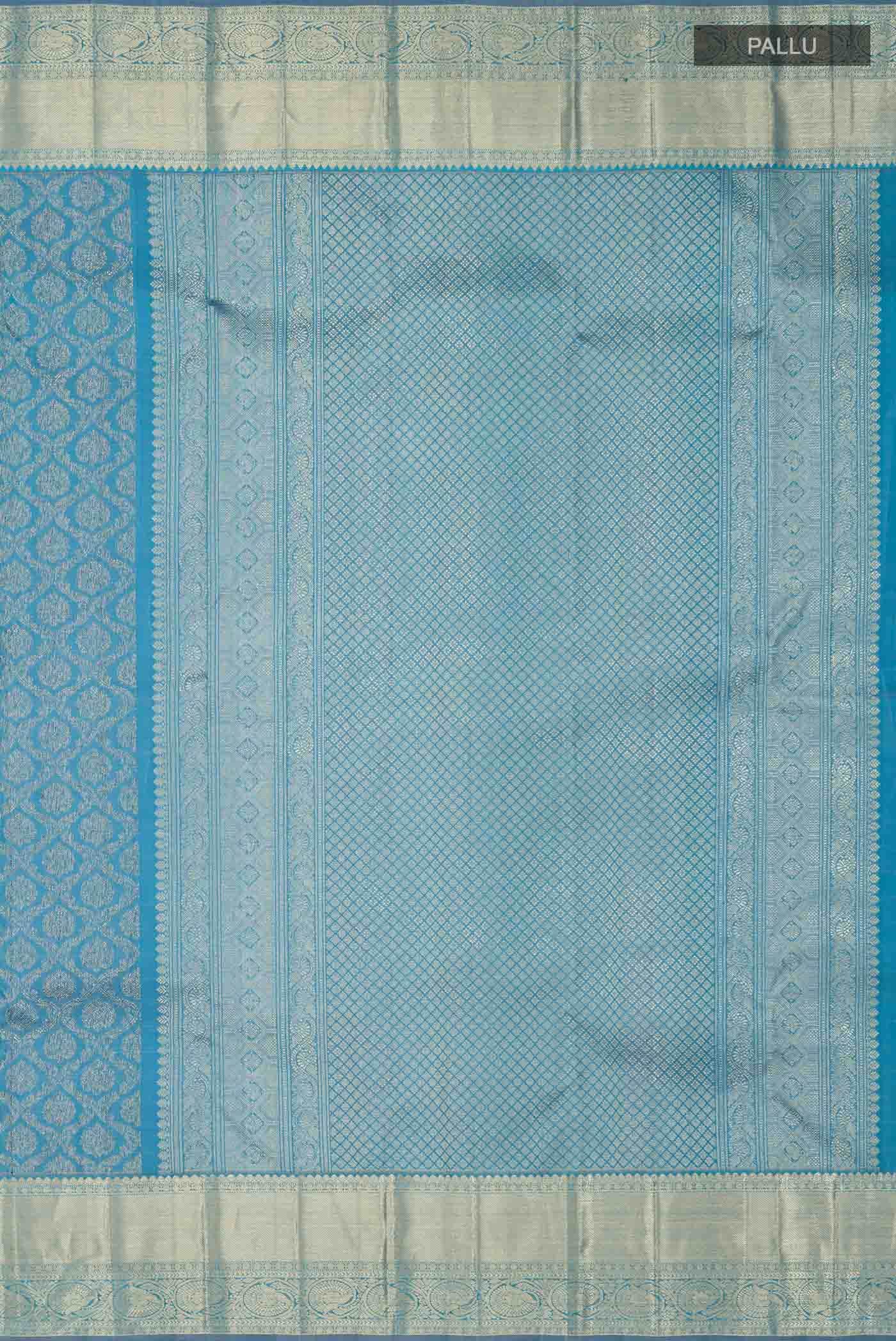 Blue Kanchipuram Silk Saree