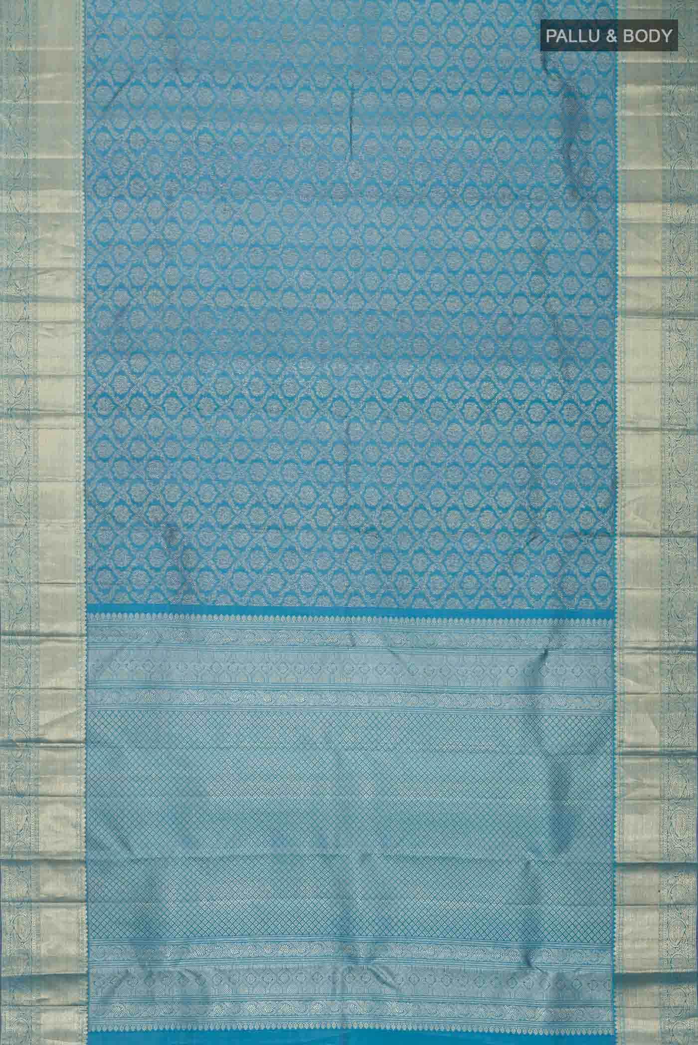 Blue Kanchipuram Silk Saree