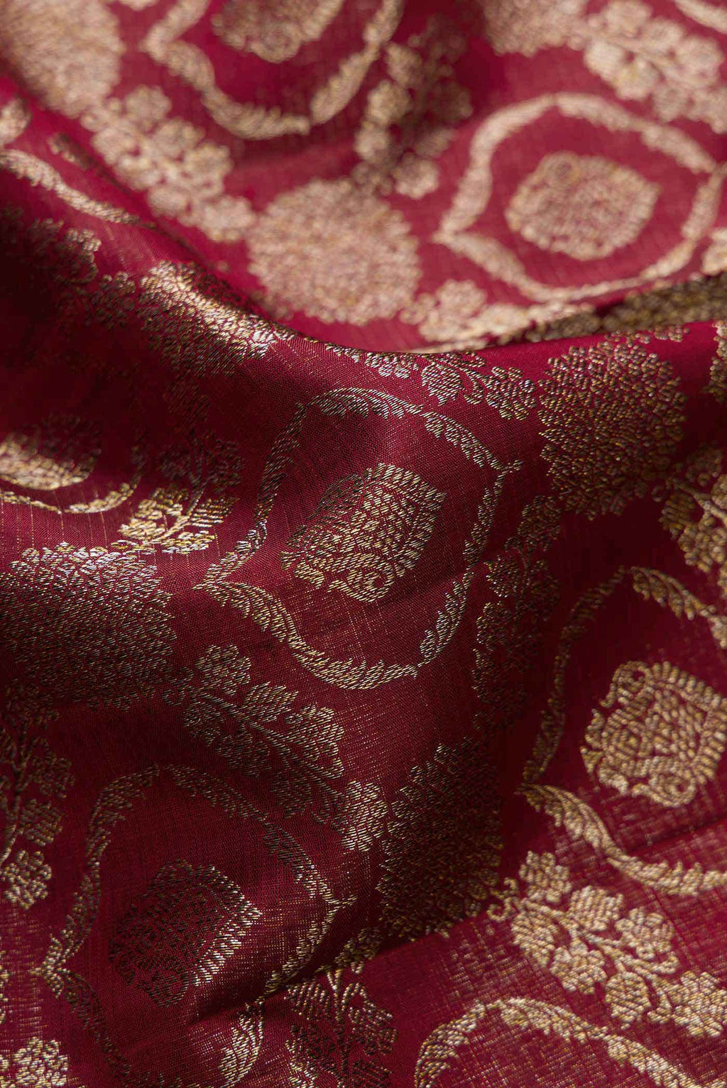 Maroon Dual Tone Kanchipuram Silk Saree