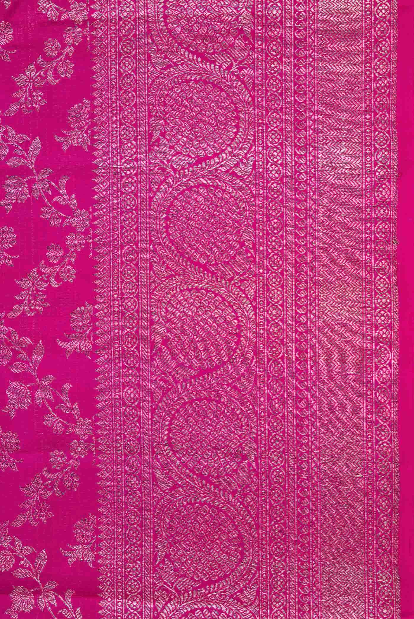 Pink Dual Tone Kanchipuram Silk Saree