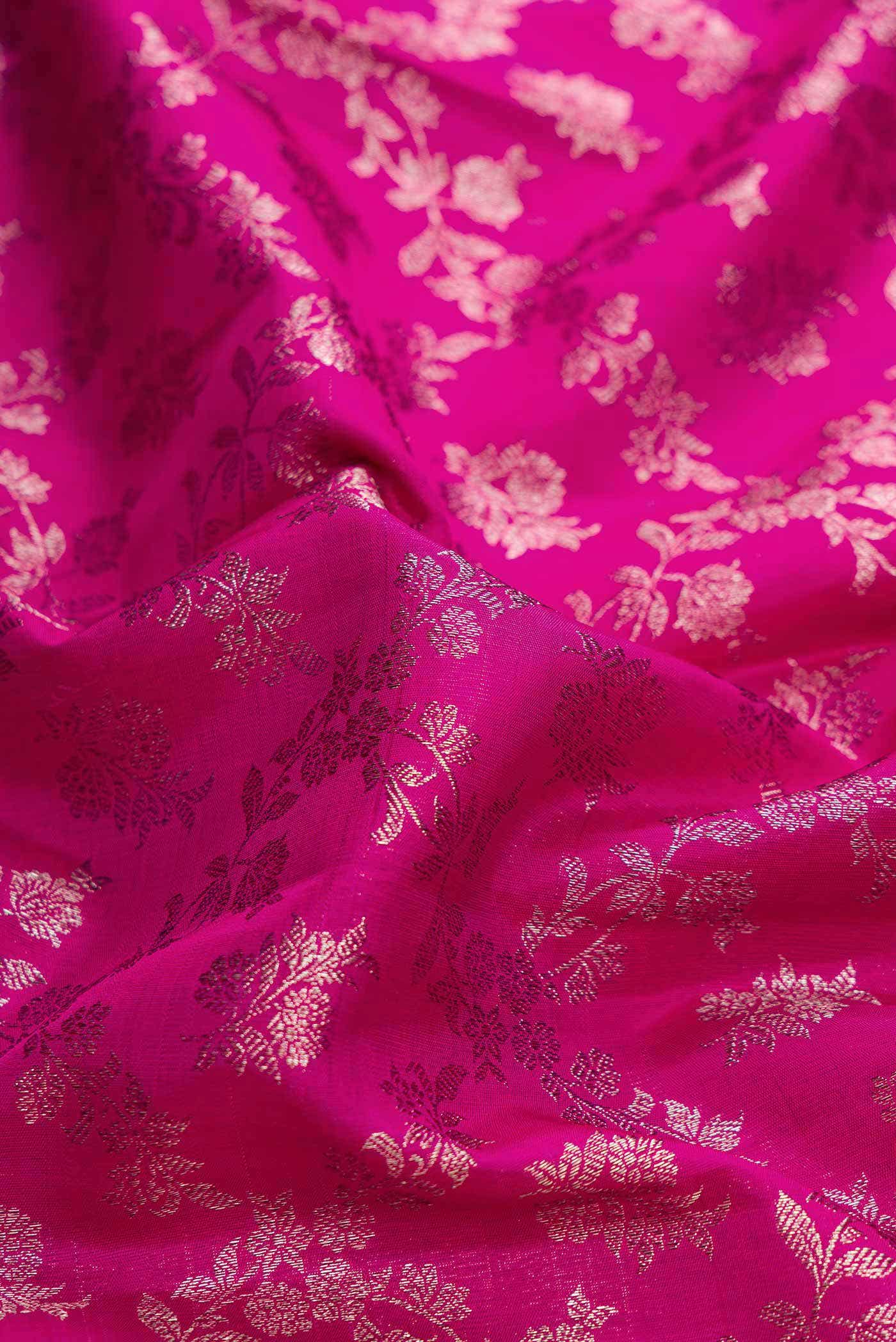 Pink Dual Tone Kanchipuram Silk Saree