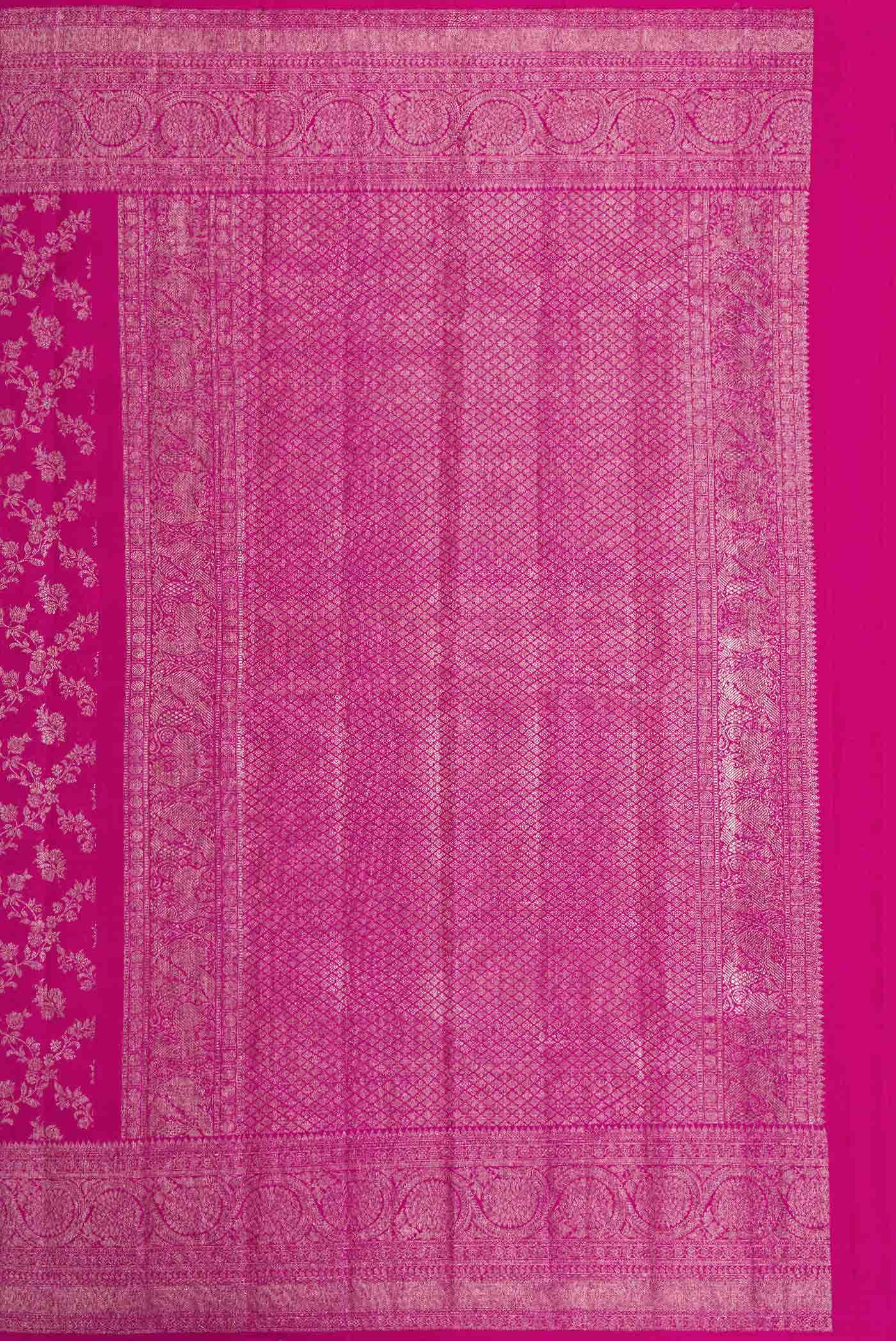 Pink Dual Tone Kanchipuram Silk Saree