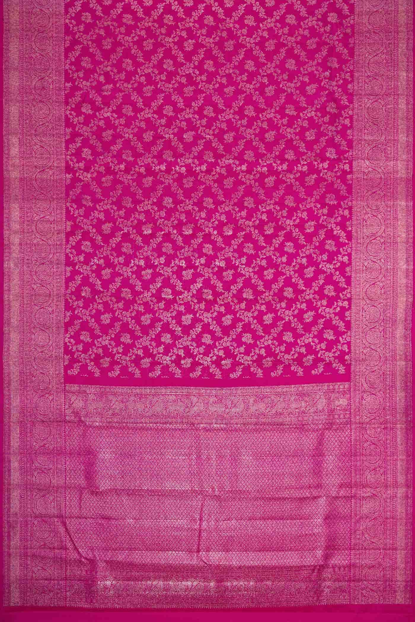 Pink Dual Tone Kanchipuram Silk Saree