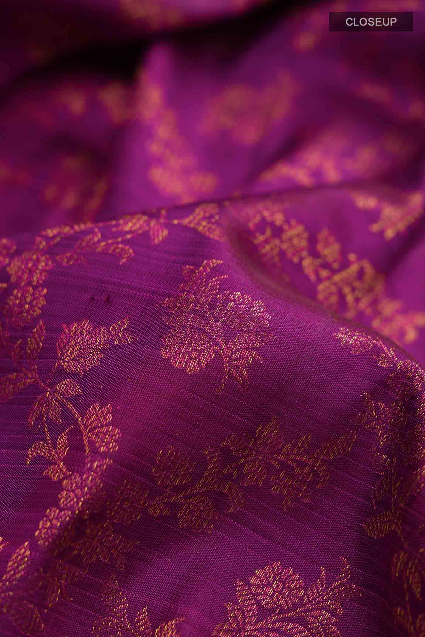 Magenta Kanchipuram Silk Saree