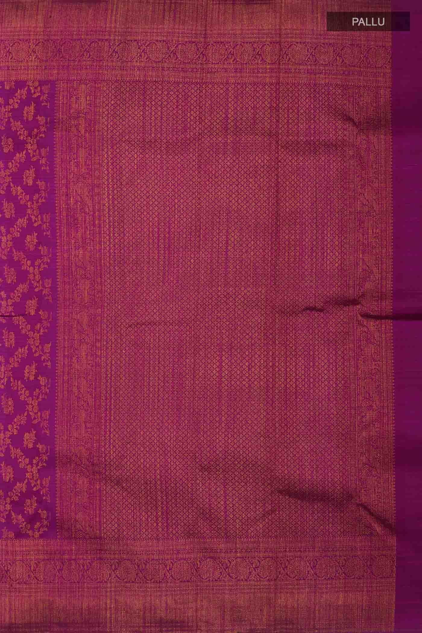 Magenta Kanchipuram Silk Saree