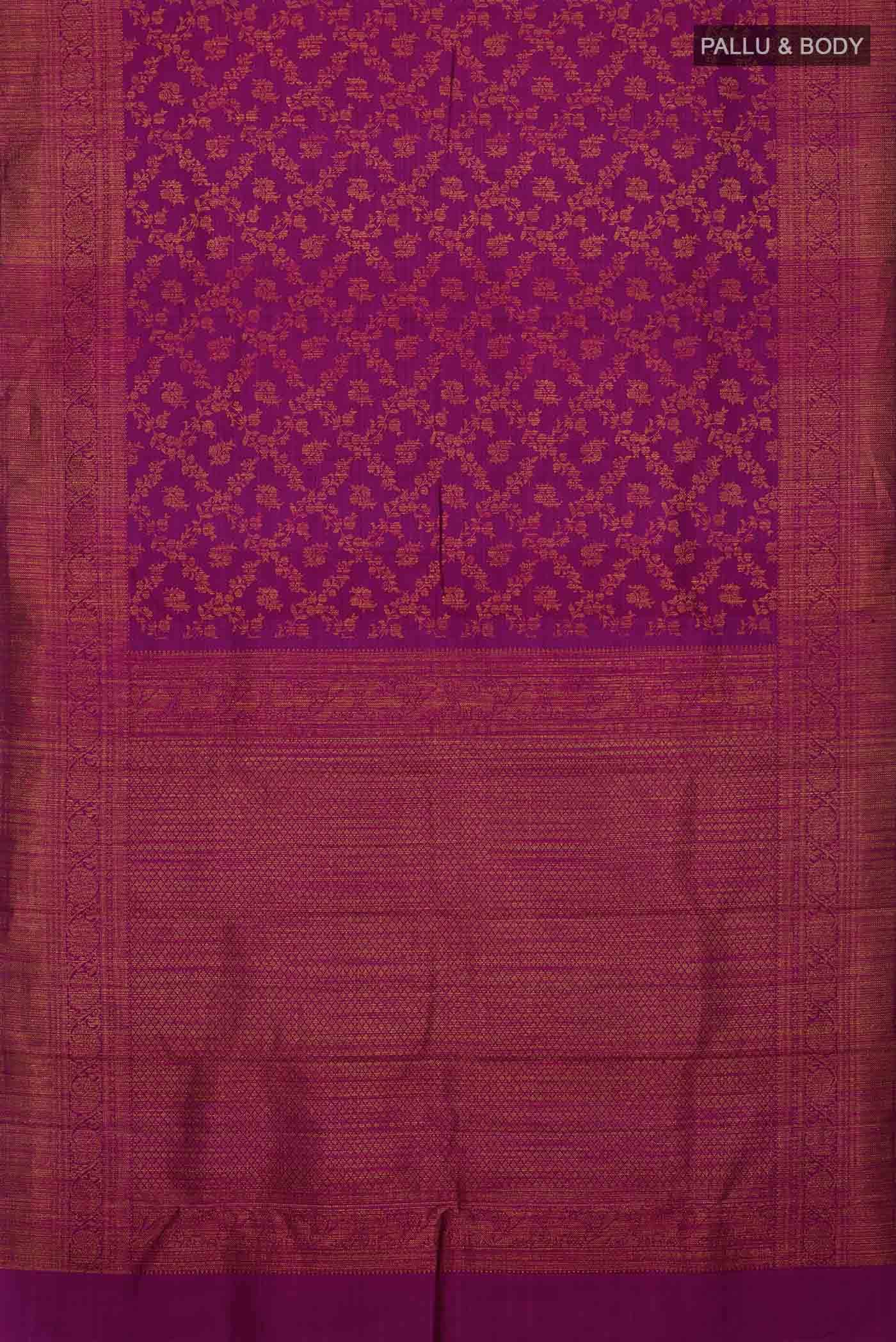 Magenta Kanchipuram Silk Saree