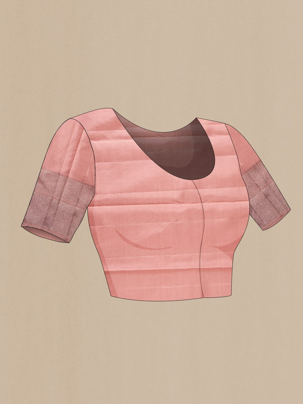 Pink Dual Tone Kanchipuram Silk Saree